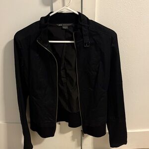 Armani Exchange Black Zip-Up Jacket
